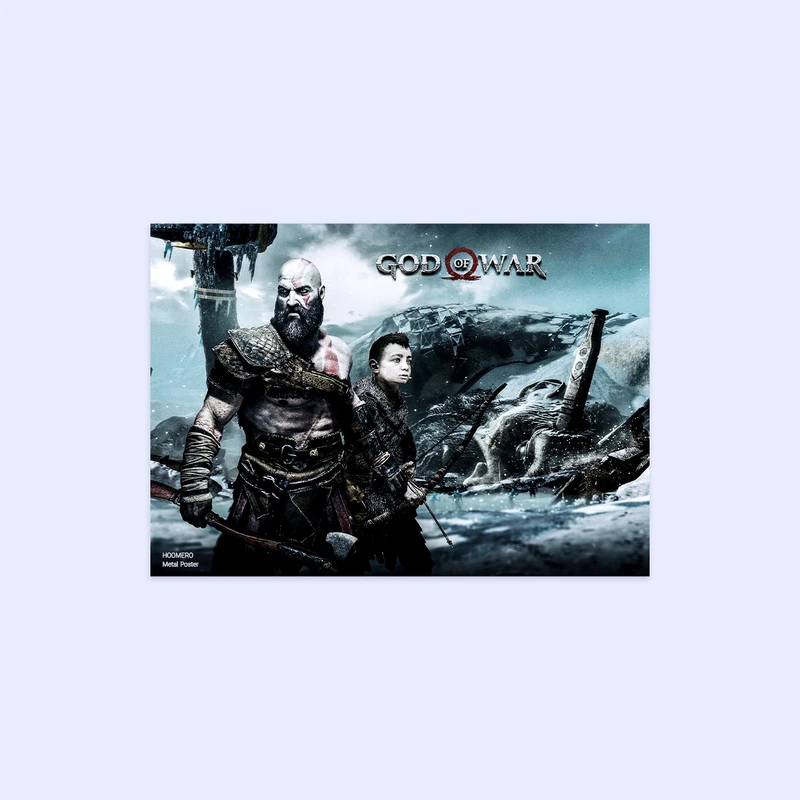 پوستر هومرو مدل فلزی طرح God of War کد PS489