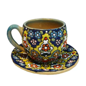 ست فنجان و نعلبکی میناکاری کد SM 17