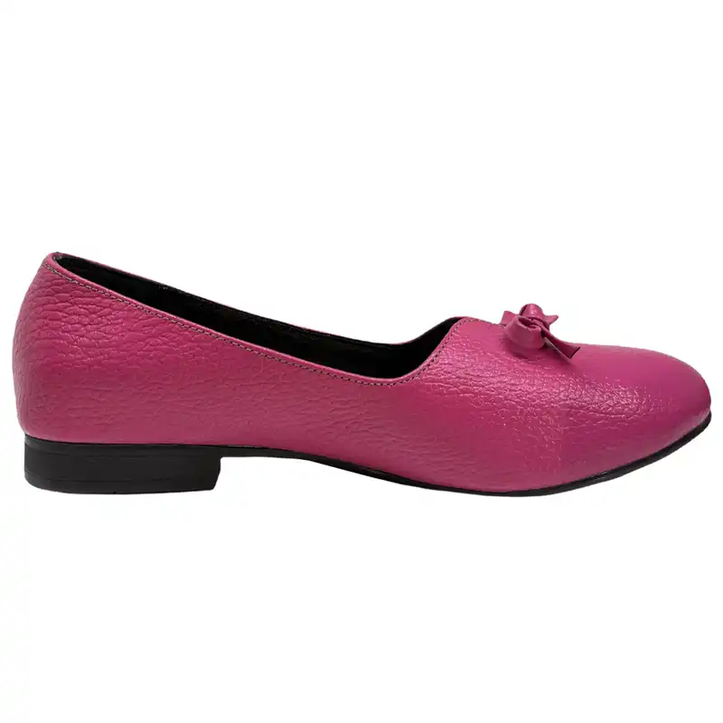 کفش زنانه سرزمین چرم مدل 1269 رنگ صورتی