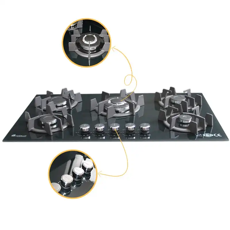 اجاق گاز صفحه ای آذرلوکس مدل G05NL-C8B