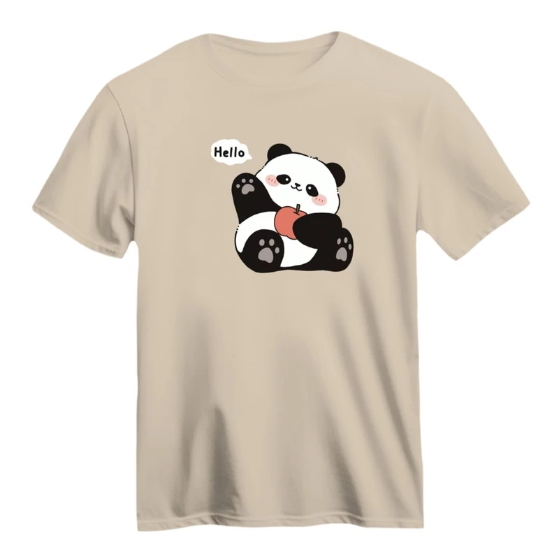 تی شرت آستین کوتاه زنانه مدل پاندا تپل