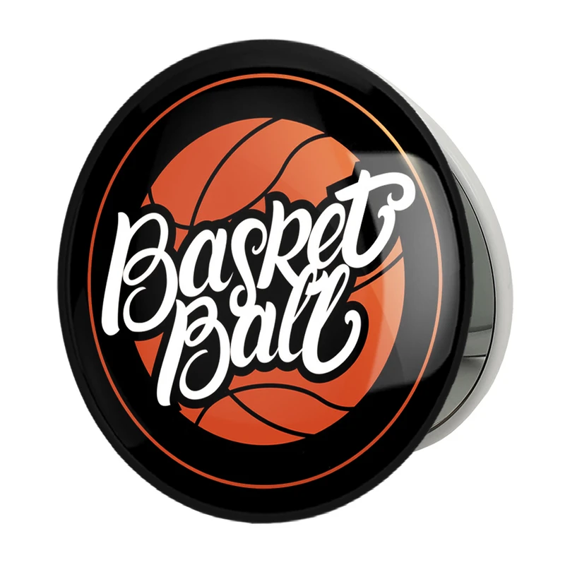 آینه جیبی خندالو طرح بسکتبال Basketball مدل تاشو کد 26441 