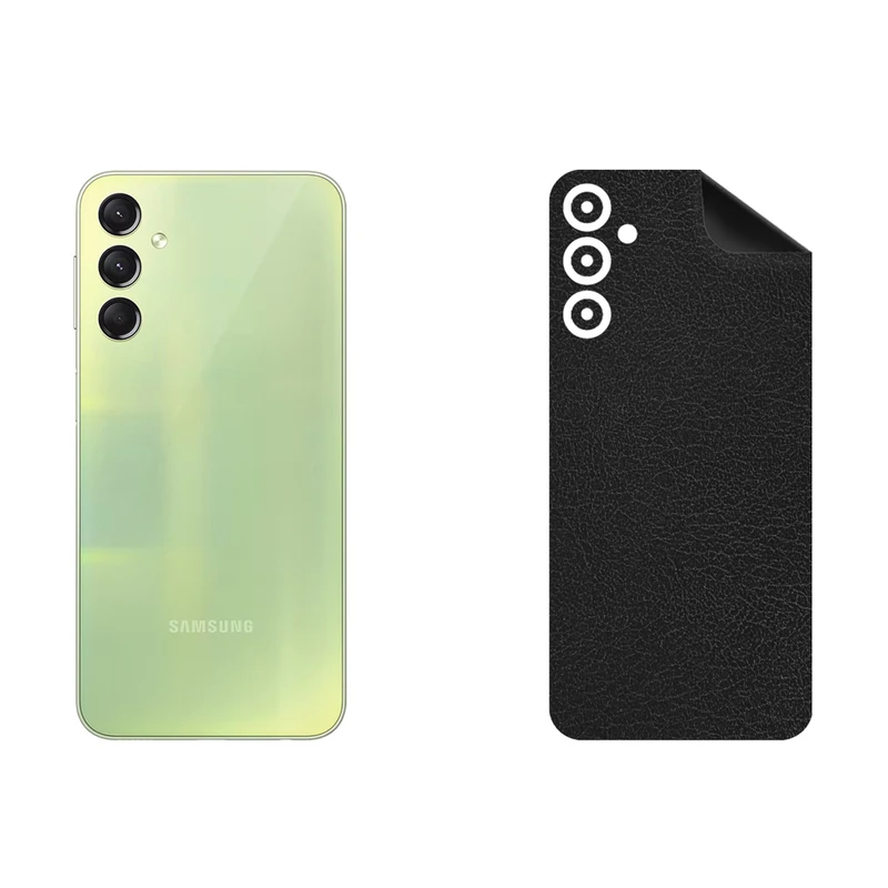 برچسب پوششی بستور طرح چرم مدل GB1-15 مناسب برای گوشی موبایل سامسونگ Galaxy A24 4G