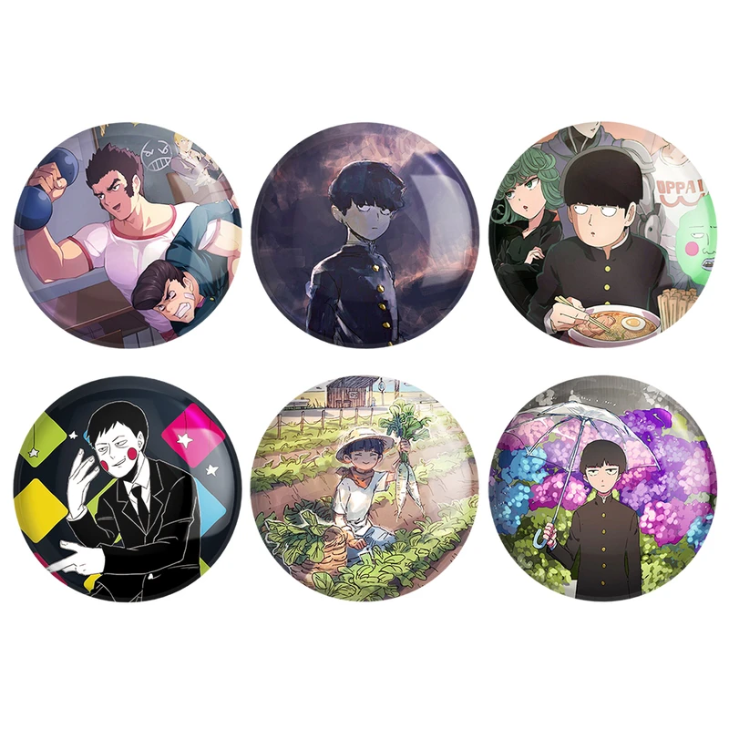 مگنت خندالو طرح انیمه موب سایکو Mob Psycho 100 کد 1538A مجموعه 6 عددی