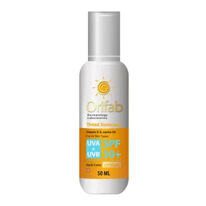 کرم ضد آفتاب بدون رنگ اوری فاب SPF 50 مدل 01 مناسب انواع پوست‌ حجم 50 میلی‌لیتر