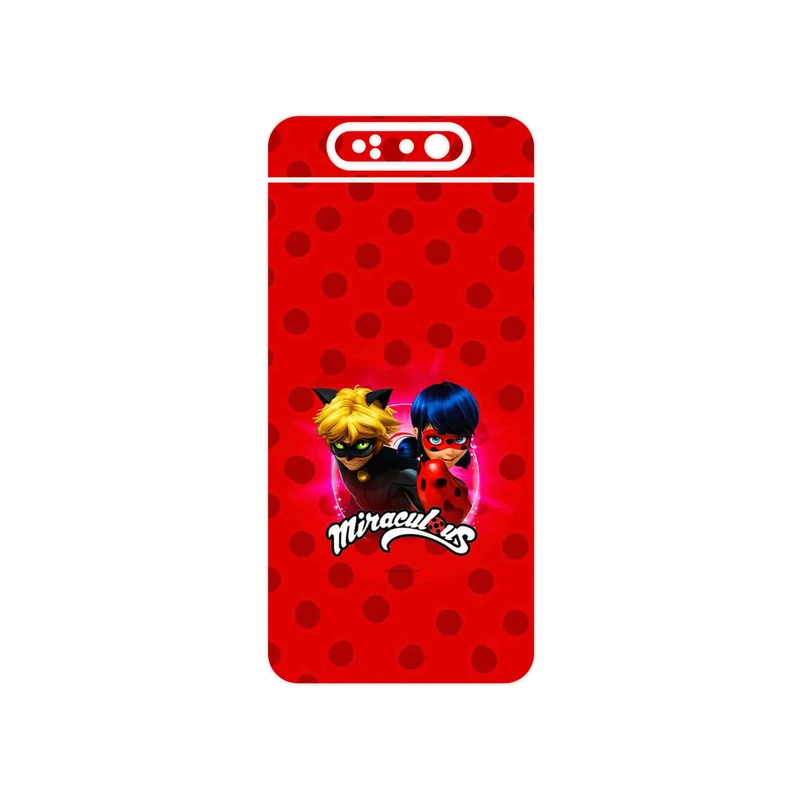برچسب پوششی ماهوت مدل Ladybug and Cat Noir مناسب برای گوشی موبایل سامسونگ Galaxy A80