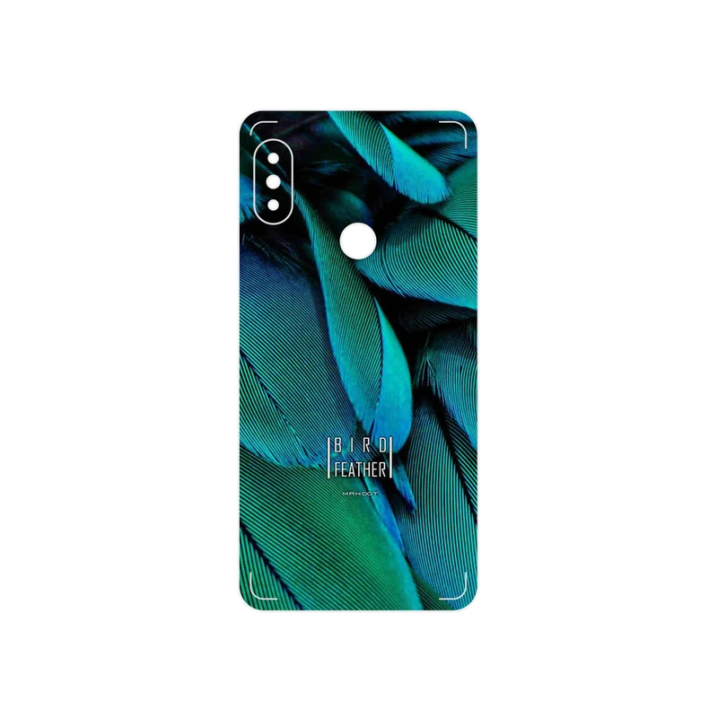 برچسب پوششی ماهوت مدل Green Feather مناسب برای گوشی موبایل شیائومی Redmi Note 5 Pro