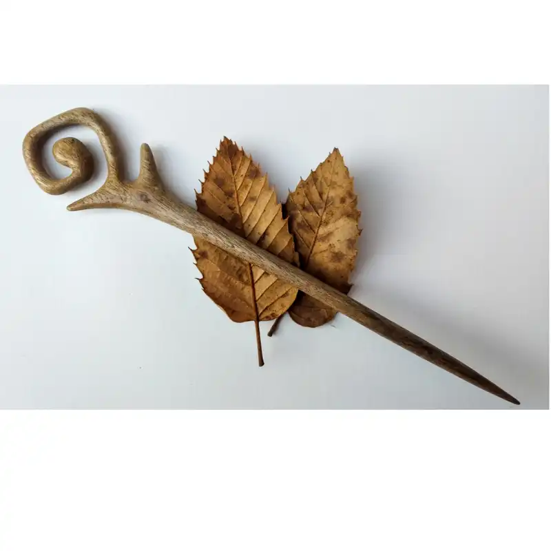 گیره مو زنانه مدل چوبی