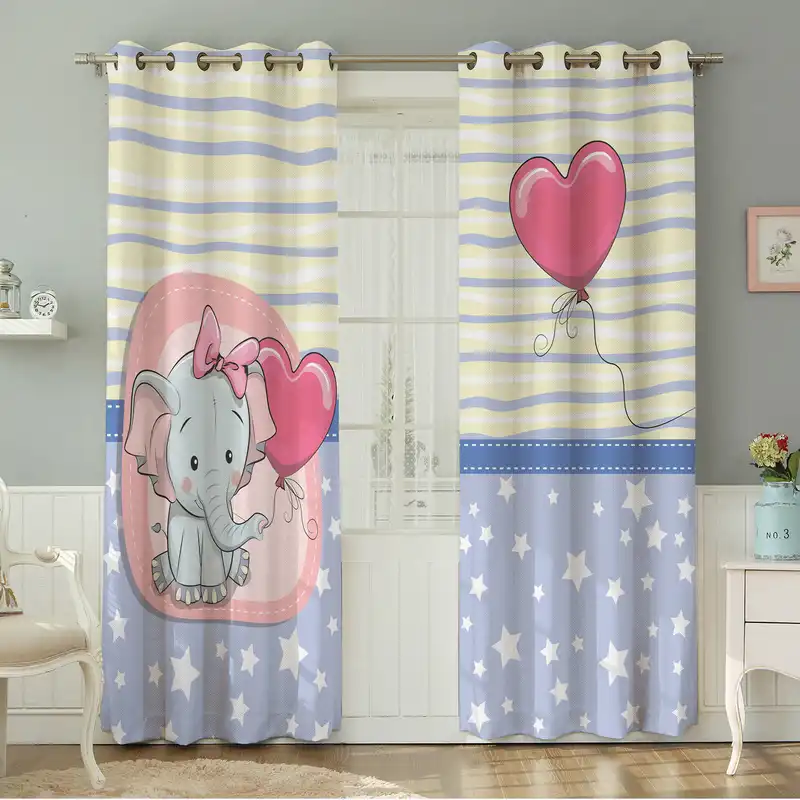 پرده نیروانا طرح کودک مدل مخمل کد 4777 سایز 140×280 سانتی متر