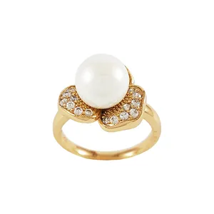 انگشتر زنانه ژوپینگ مدل مروارید کد XP555