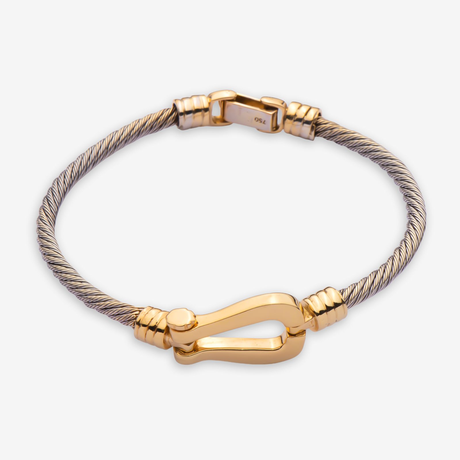 دستبند طلا 18 عیار زنانه وی گالری مدل فرد کد BGA1509 -  - 1