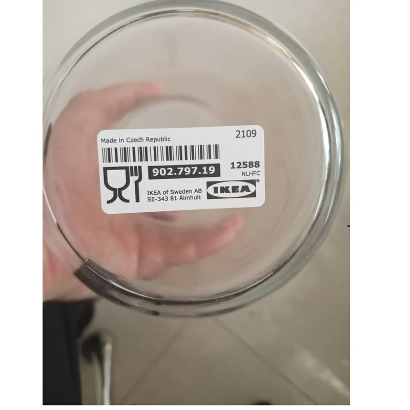 بطری ایکیا مدل درب چوب پنبه کد 279