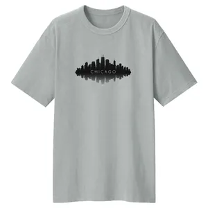 تی شرت لانگ آستین کوتاه زنانه مدل شیکاگو کد LL195 رنگ طوسی