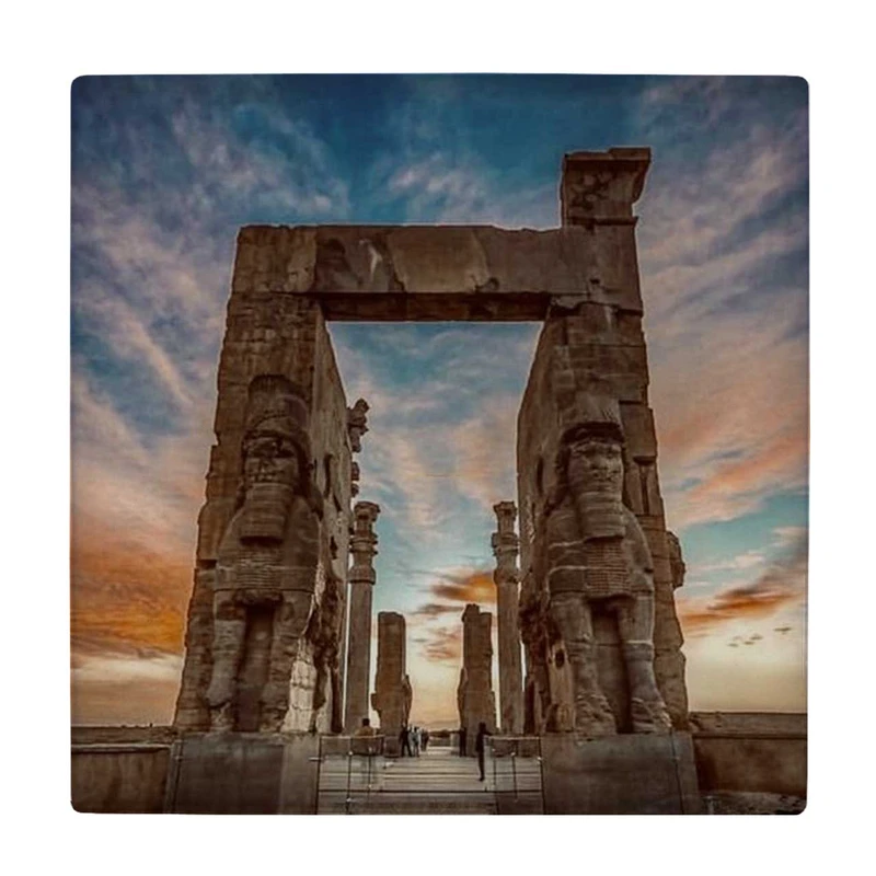 زیر لیوانی طرح تخت جمشید کد    4015853_2309