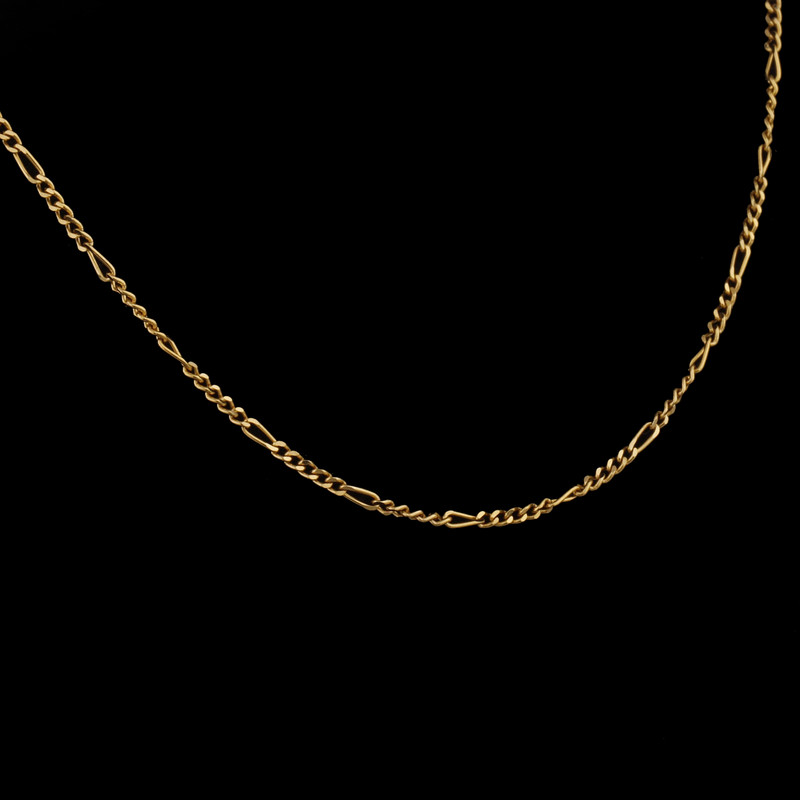 زنجیر طلا 18 عیار زنانه تاج مدل فیگارو