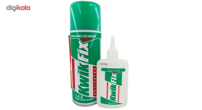 چسب 123 کوئیک فیکس کاسپین مدل ACTIVATOR حجم 400 میلی لیتر
