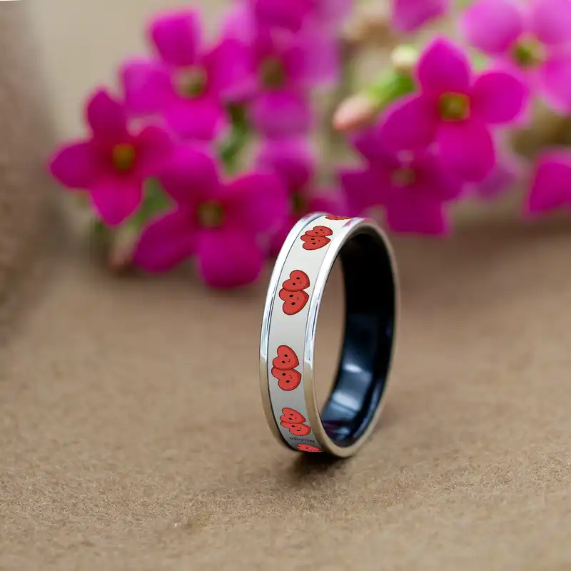 انگشتر ناکسیگو مدل شب تاب طرح قلب کد RB15569