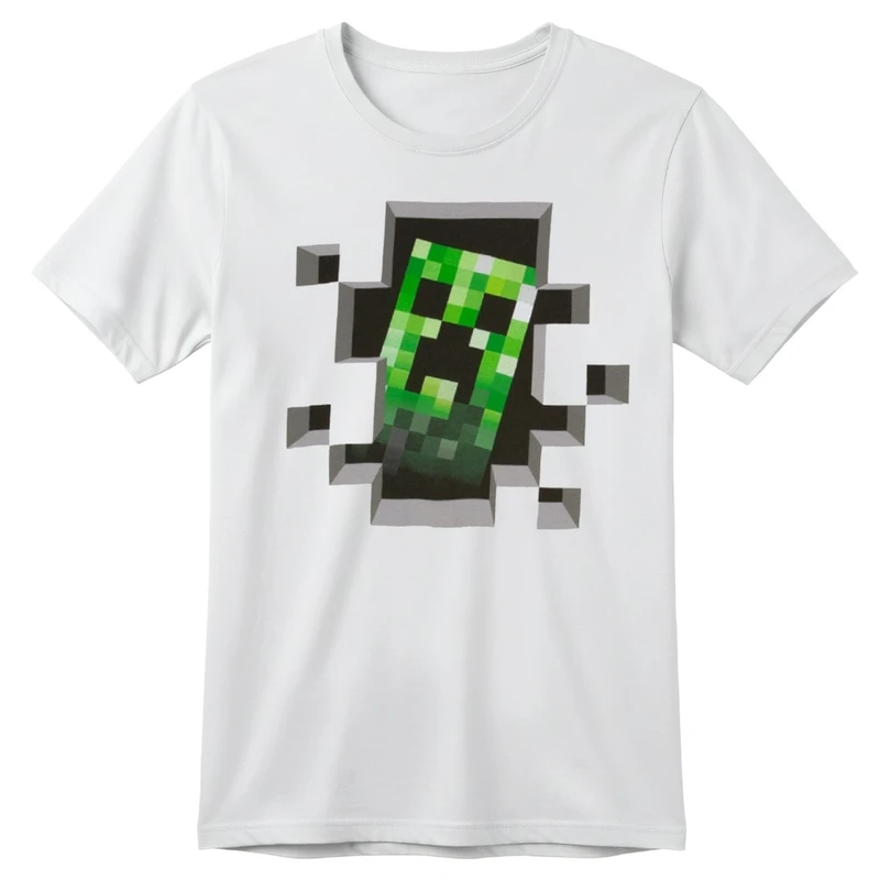 تی‌شرت آستین کوتاه بچگانه مدل ماینکرفت کد p3 