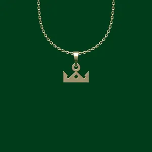 گردنبند طلا 18 عیار زنانه مدوپد مدل تاج کد FF2-1-1225