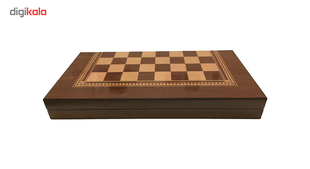 صفحه شطرنج و تخته نرد آرونی طرح کلاسیک طول 50 سانتی متر