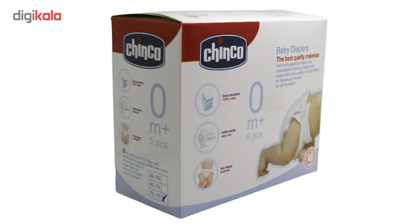 عکس شماره 2 : کهنه بچه تیک مک مدل chinco سایز بزرگ بسته 5 عددی
