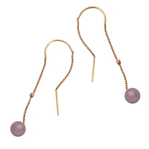 گوشواره طلا 18 عیار رزگالری کد N014