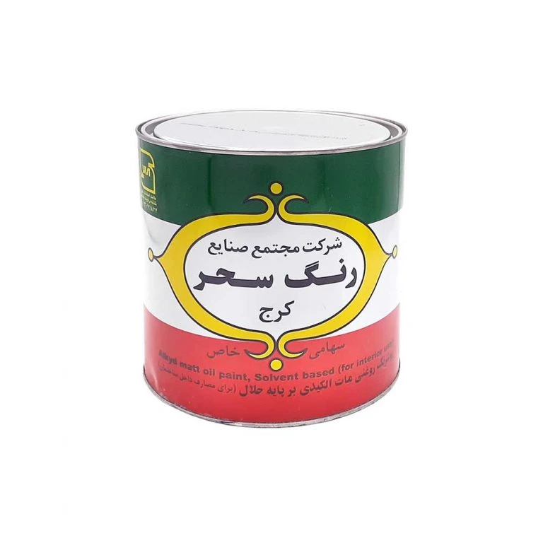 رنگ روغنی سفید مات سحر کد 711 وزن 4 کیلوگرم