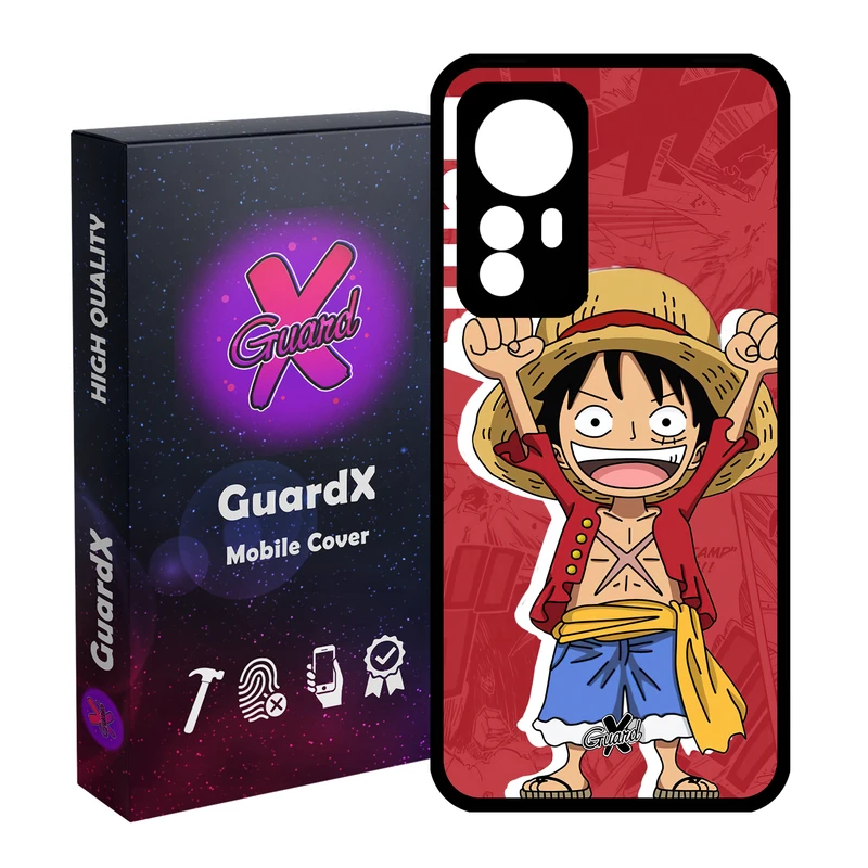 کاور گارد ایکس طرح One Piece Luffy Anime مدل Glass10470 مناسب برای گوشی موبایل شیائومی Redmi Note 12S