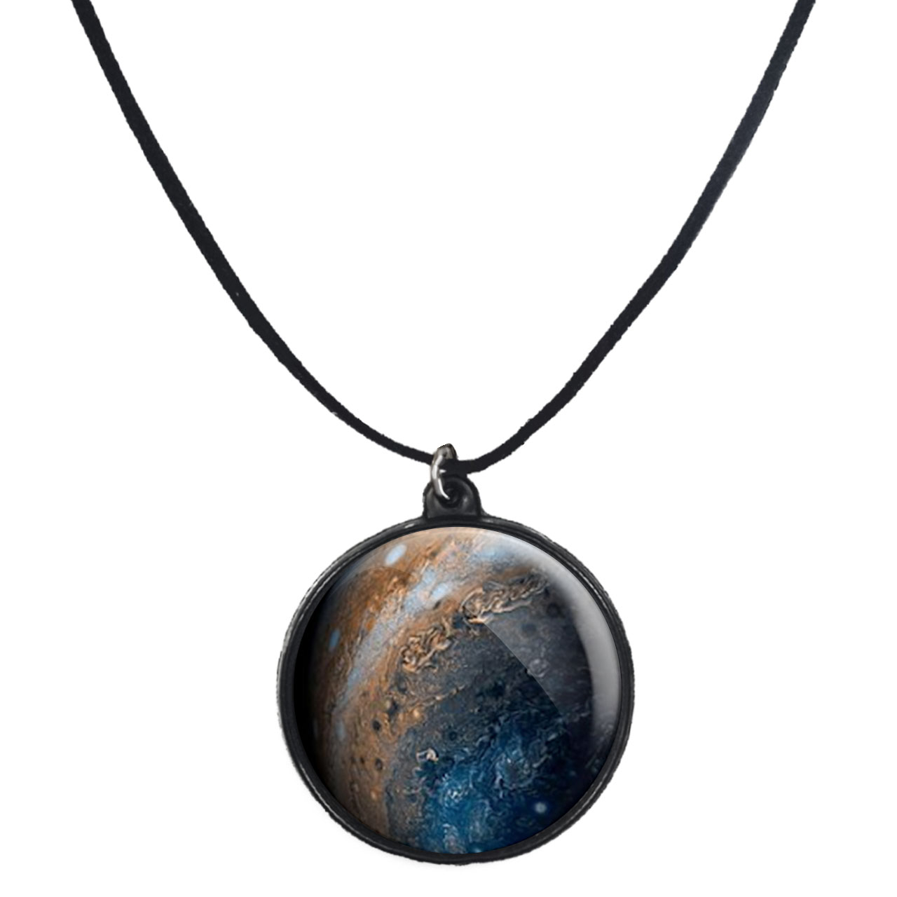 گردنبند پرمانه طرح سیاره ها کد pmb.25129 مدل دو طرفه