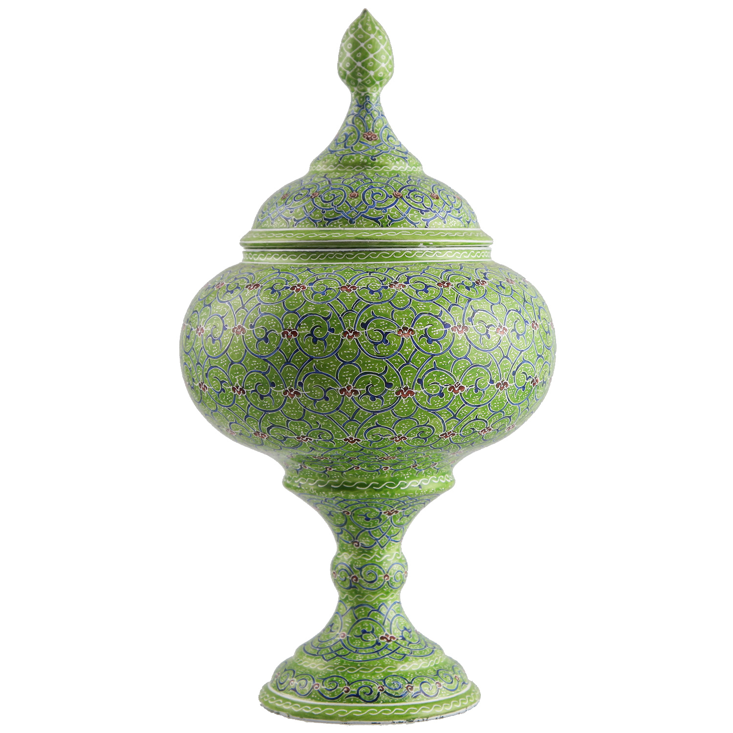 گزخوری پایه دار میناکاری اثر ابوالقاسمی کد 170036