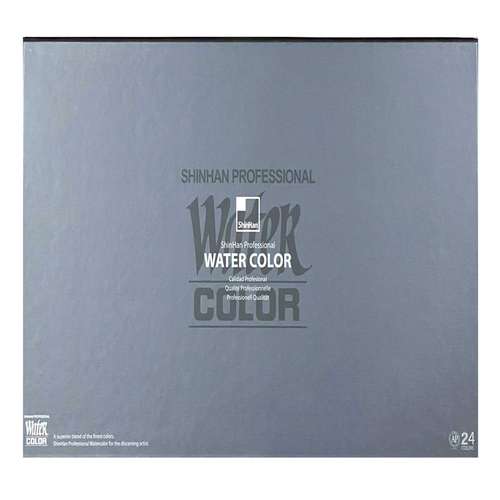 آبرنگ 24 رنگ شین هان مدل حرفه ای تیوپی کد sh112s