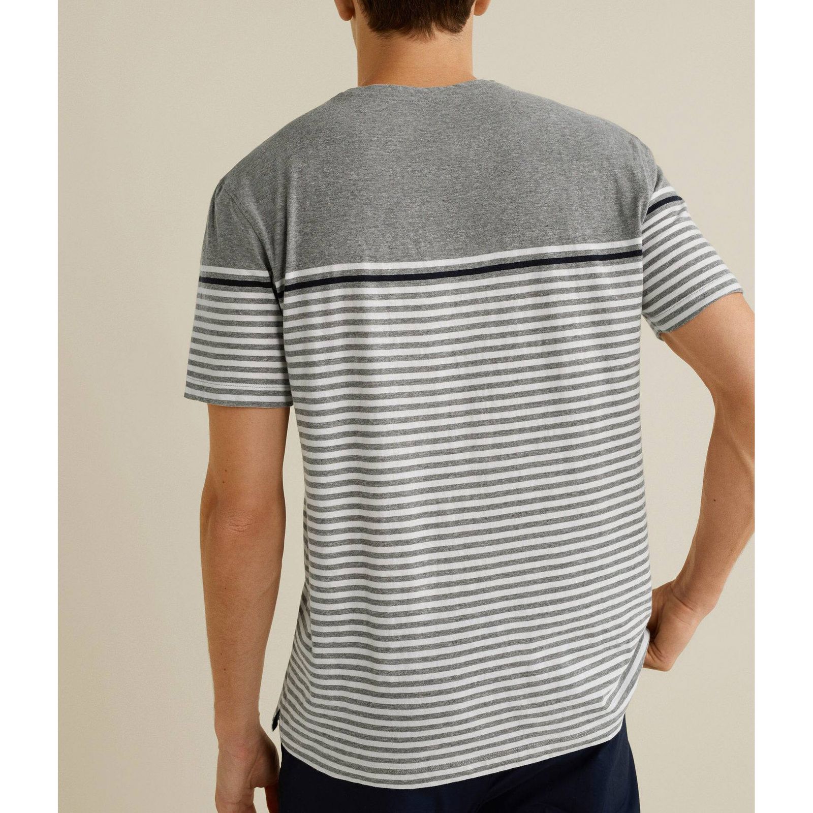 تی شرت آستین کوتاه مردانه مانگو مدل GR592CON -  - 4