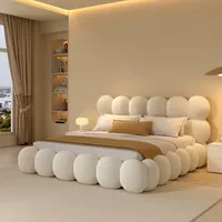 تخت خواب تدی دونفره لوکس مدل پنبه سایز 200&times;180 سانتی متر