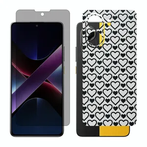 Glass Together model privacy screen protector suitable for Xiaomi Poco X7 Pro mobile phone with back cover sticker