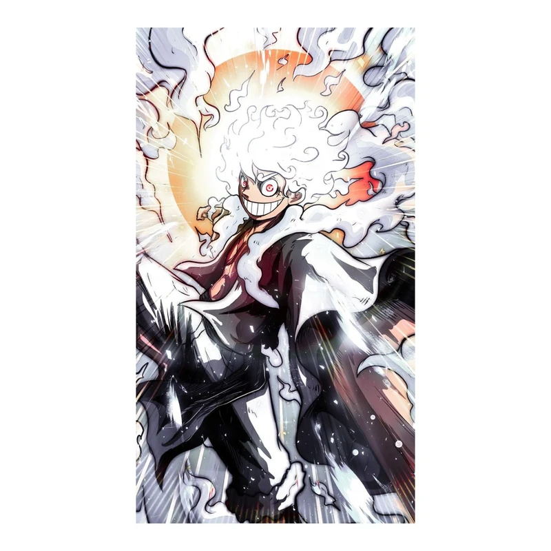 استیکر لپ تاپ و موبایل مدل انیمه طرح وان پیس مانکی دی لوفی کد 6357