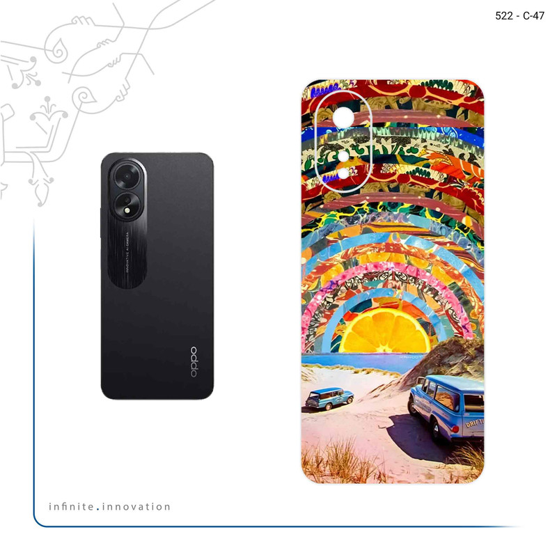 برچسب پوششی ماهوت مدل Collage of Orange Sky مناسب برای گوشی موبایل اپو A38