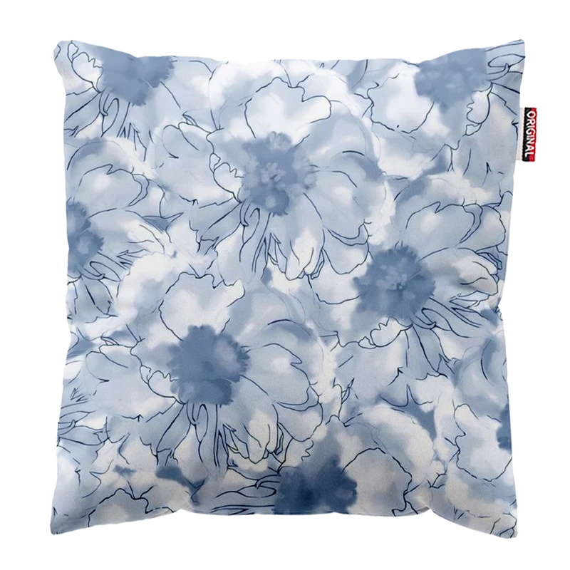 کوسن پاد آفرین مدل مینیمال طرح گل و برگ کد PK403297 سایز 40*40 سانتی متر