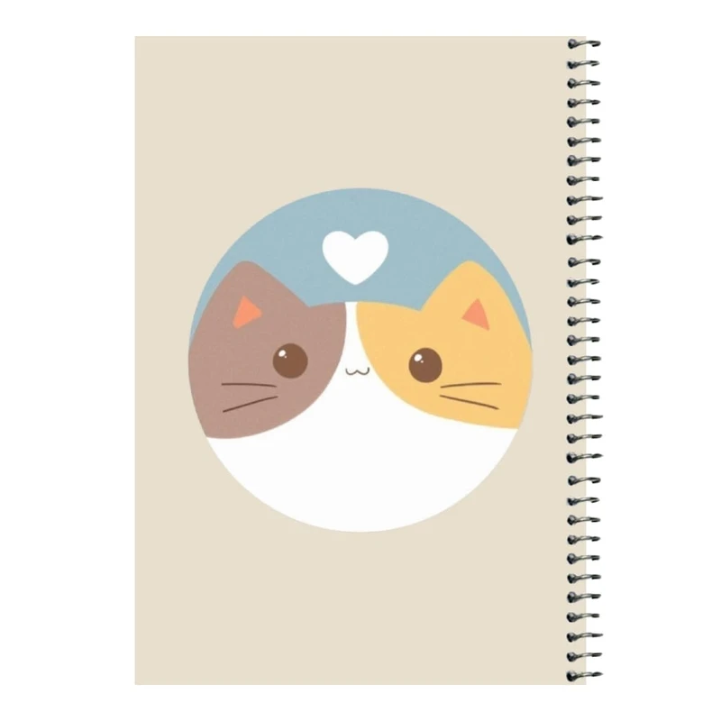 دفتر مشق 80 برگ اس جی مدل گربه کد۱   