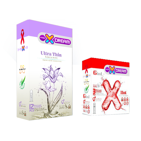 پک بهداشتی جنسی ایکس دریم مدل X6 مجموعه 2 عددی