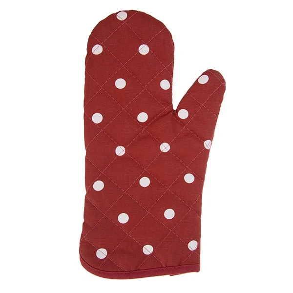 دستکش فر کتان 31 × 14 رزین تاژ طرح خالدار قرمز کد 3317009616130