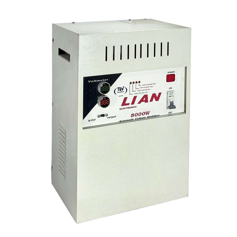 استابیلایزر لیان الکترونیک مدل TK-8K3S ظرفیت 8000 وات استابیلایزر لیان الکترونیک مدل TK-8K3S ظرفیت 8000 وات