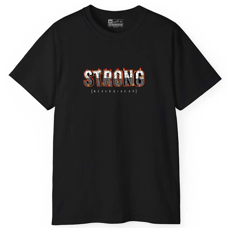 تی شرت آستین کوتاه مردانه پاد آفرین مدل اسپرت نوشته دار انگیزشی کد 0882