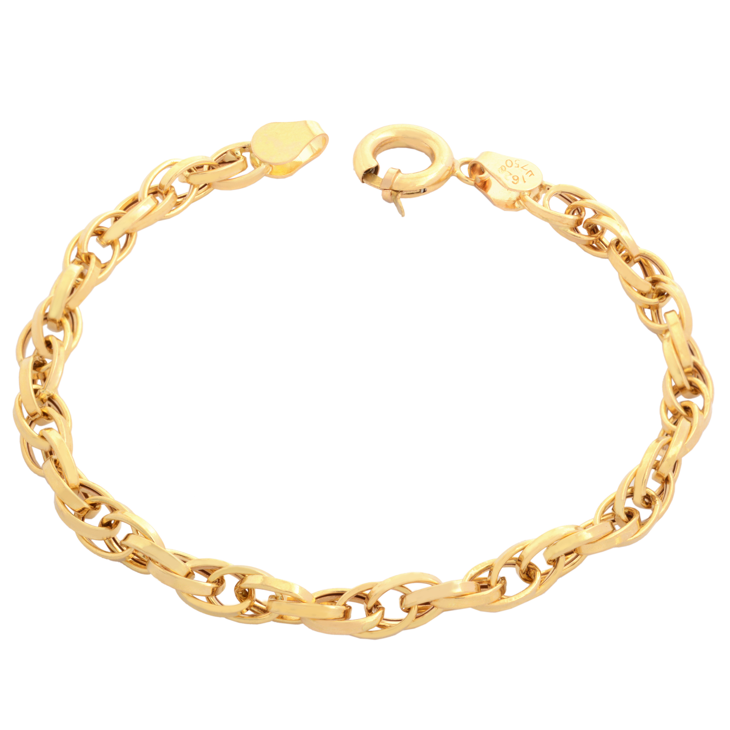 دستبند طلا 18 عیار زنانه طلای مستجابی کد AVA19
