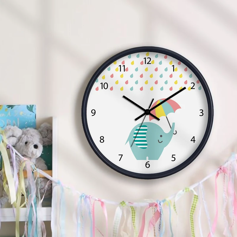 ساعت دیواری کودک سال بردز طرح فیل مدل CW-Elephant 