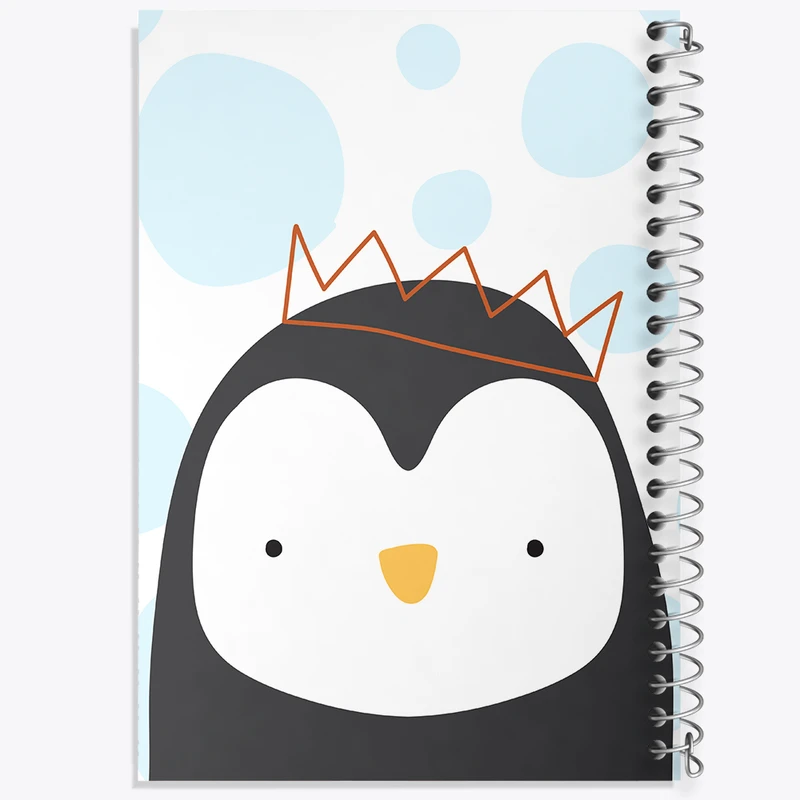 دفتر شطرنجی 50 برگ خندالو مدل پنگوئن کیوت کد F2314