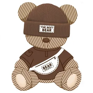 استیکر پارچه و لباس مدل Bear