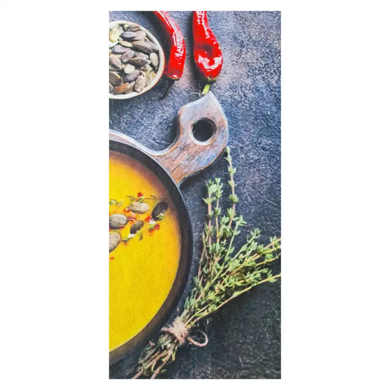 فرش پارچه ای مدل فرشینه طرح آشپزخانه کد 4060