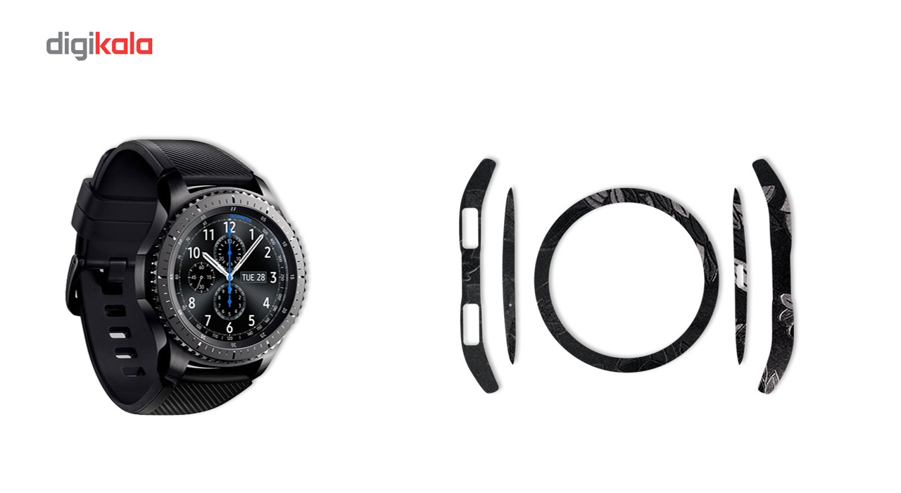 بسته 2 عددی برچسب ماهوت مدل Wild-flower textureمناسب برای ساعت هوشمند Samsung Gear S3 Frontier