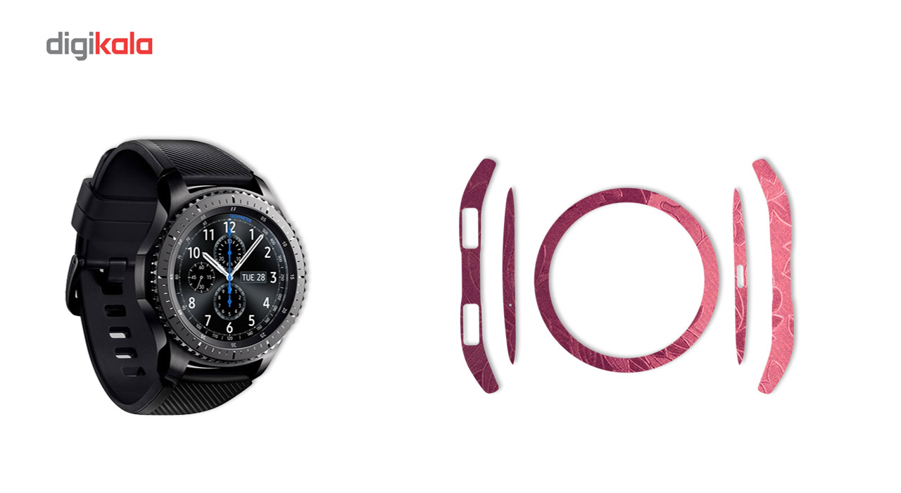 بسته 2 عددی برچسب ماهوت مدل Wild-flower textureمناسب برای ساعت هوشمند Samsung Gear S3 Frontier