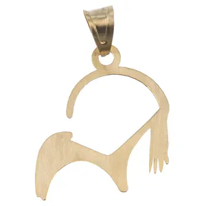 Zarman ZMM0828 Gold Necklace Pendant Plaque